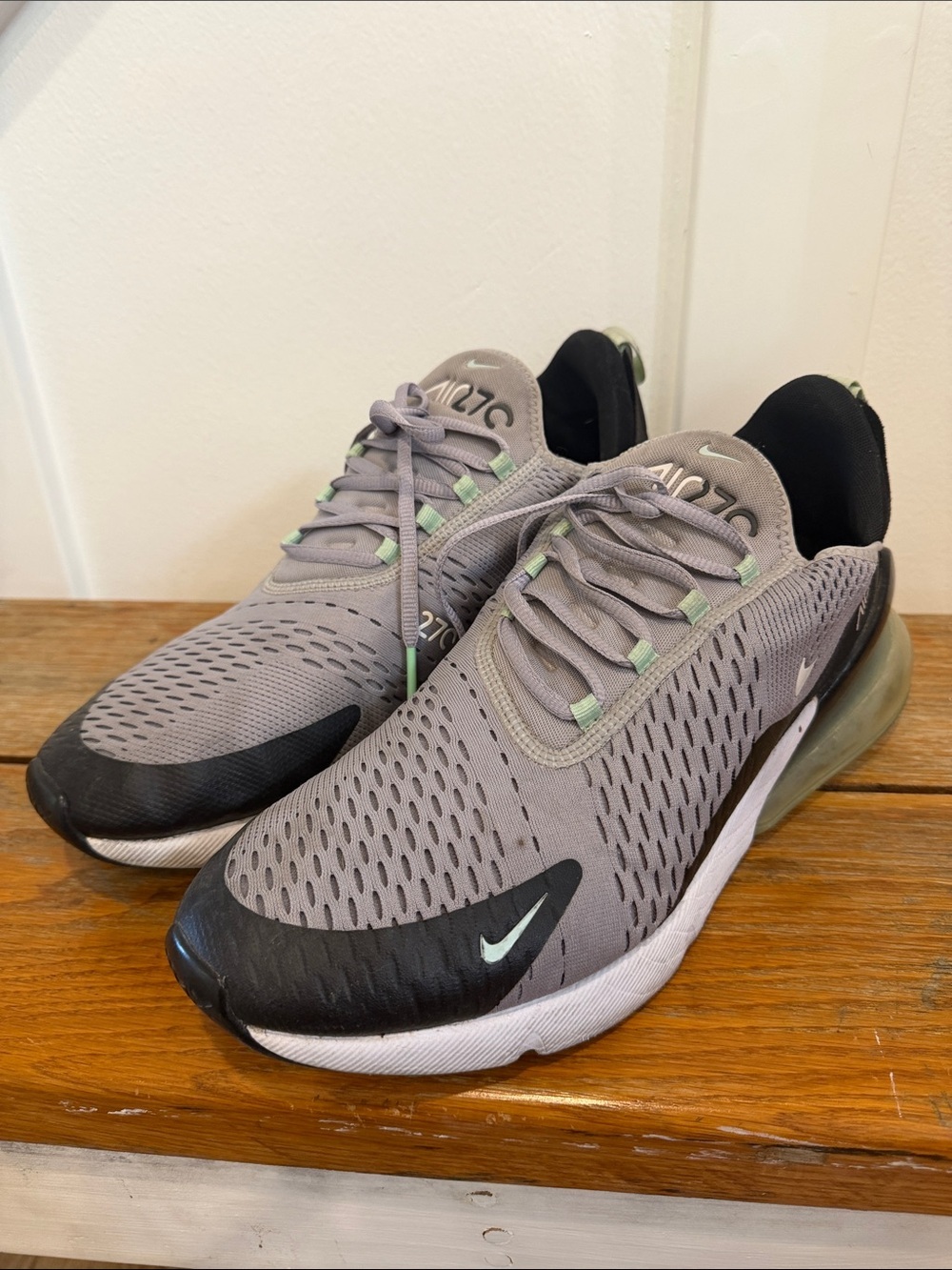 Nike Air Max 270 Atmosphere Grey Fresh Mint Sneakers Size 13
